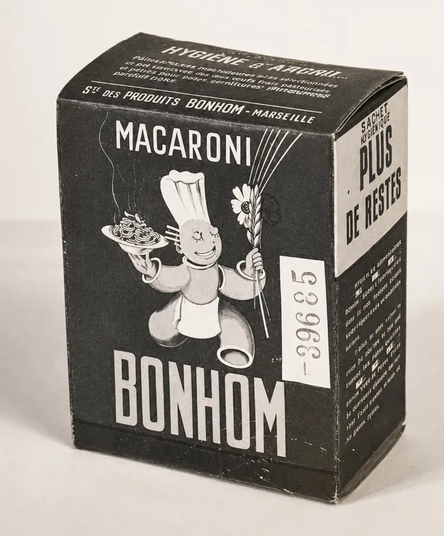 Boîte ancienne de Macaroni Bonhom, Société des Produits Bonhom à Marseille